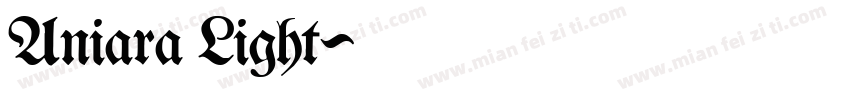 Aniara Light字体转换